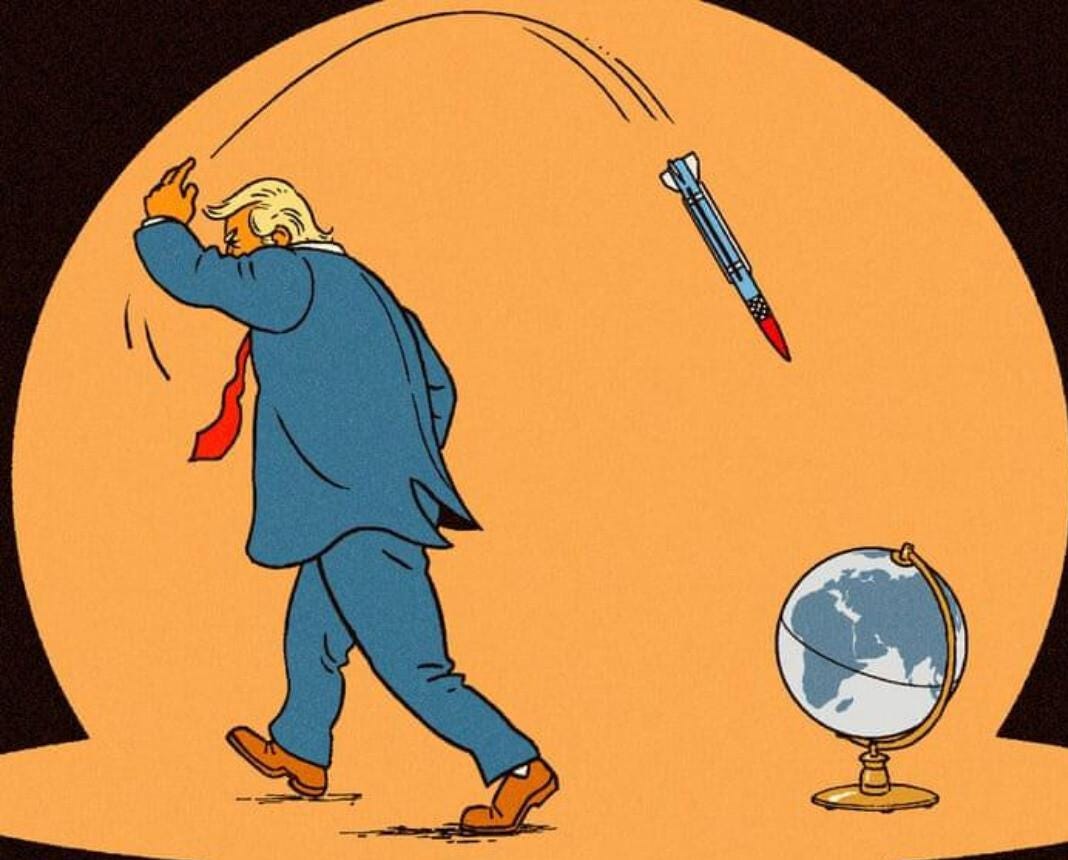 May be a doodle of text that says 'Trump's presidency is what evil looks like: absurd, frightening, cruel cruel|NesrineMalil Nesrine Malik GiaFdianOpinions dian Opinions The Guardian'