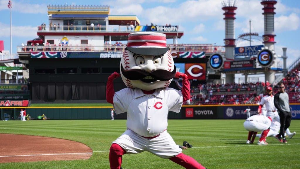 Mr Red Legs, the Cincinnati Reds mascot