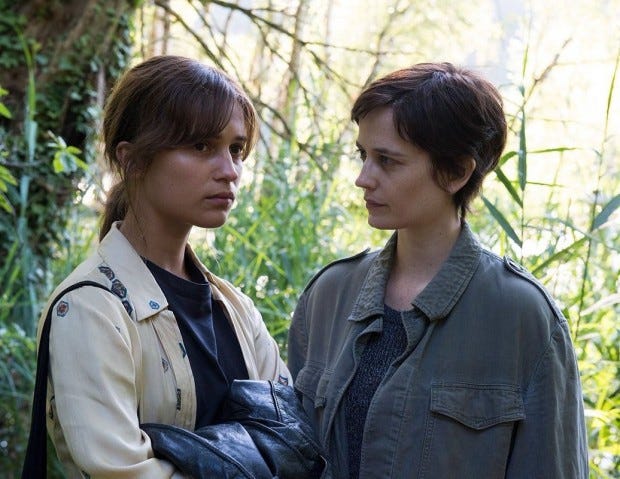 Alicia Vikander plays Ines on left and Eva Green plays Emilie on rightPhotos courtesy of Production Alicia Vikander plays Ines on left and Eva Green plays Emilie on rightPhotos courtesy of Production