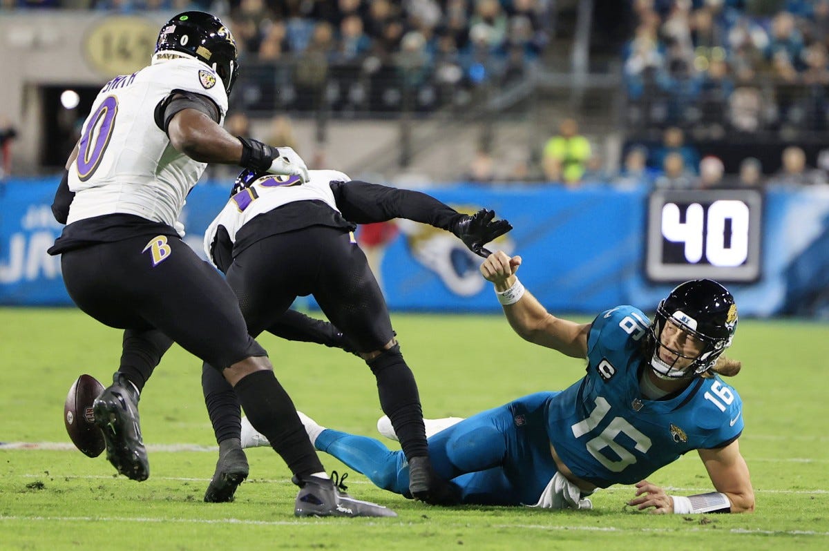 Ravens 23, Jaguars 7: Jacksonville Drops 3rd Straight as Trevor Lawrence Struggles Ravens 23, Jaguars 7: Jacksonville Drops 3rd Straight as Trevor Lawrence Struggles
