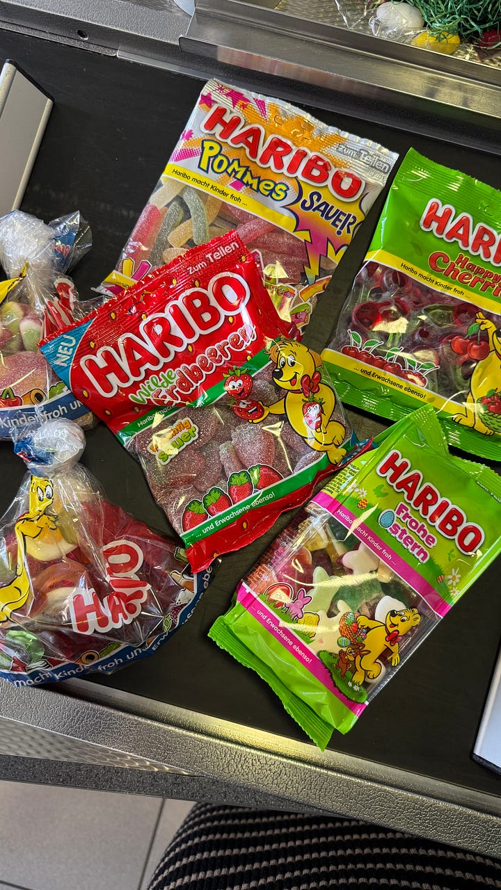haribo gummy candies and haribo bear