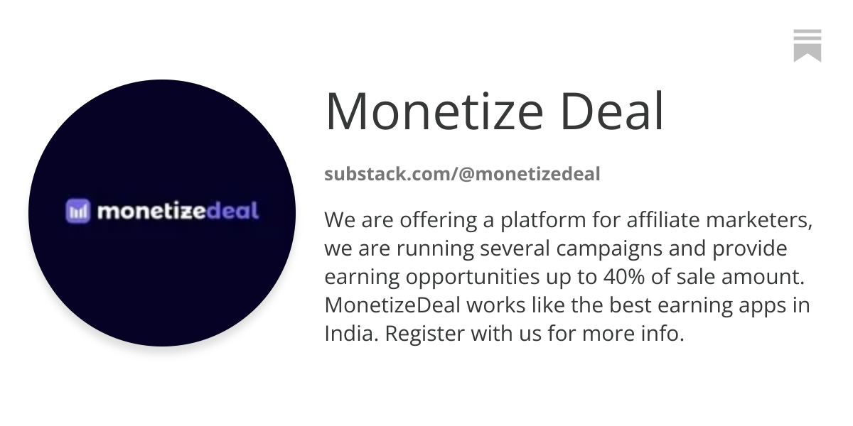 Monetize Deal | Substack