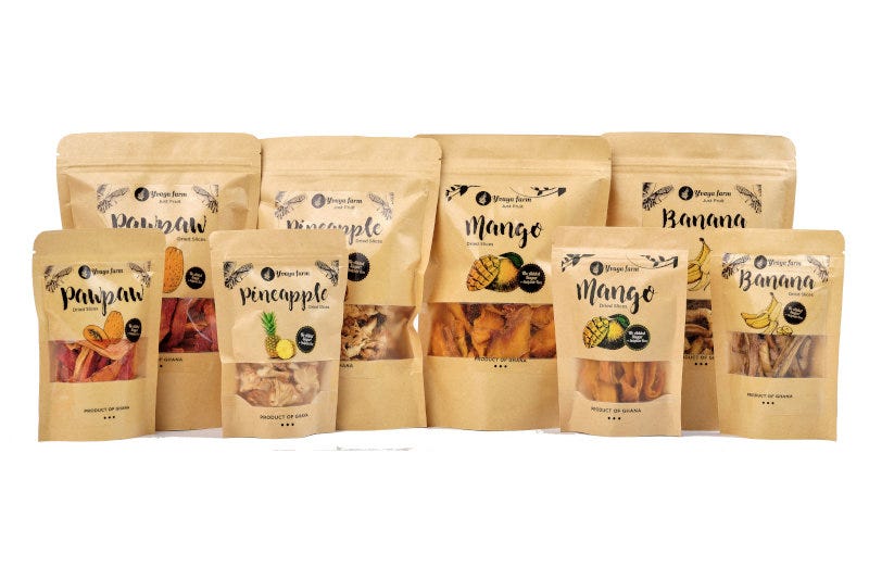 The company sells a variety of dried fruit products under its Yvaya Farm brand.