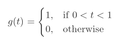 Value of g(t) Value of g(t)