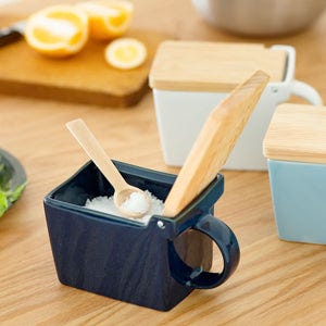 BEE HOUSE Salt Box 16 oz Jeans Blue - ZERO JAPAN