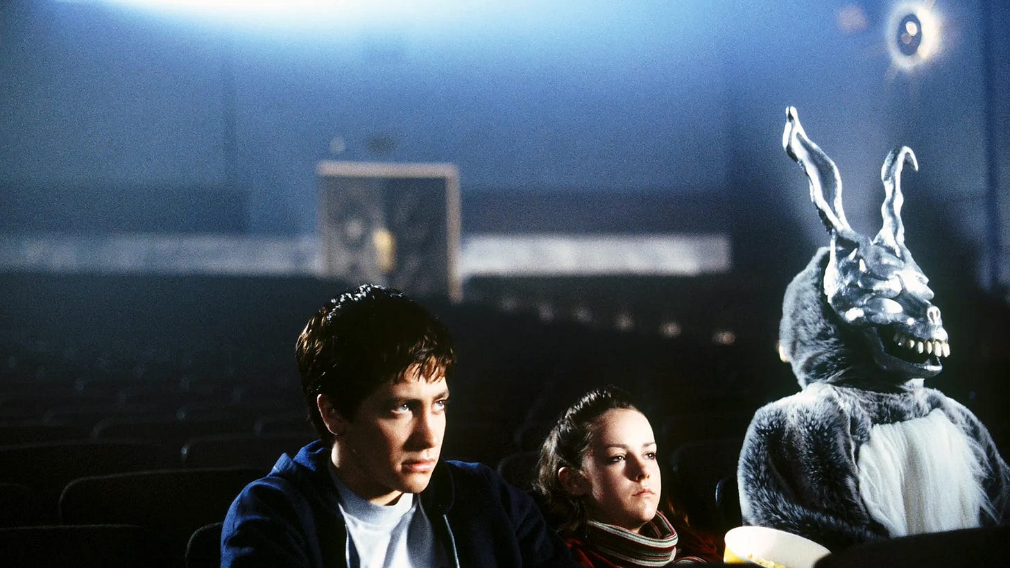 Donnie Darko still featuring Jake Gyllenhaal and Jena Malone