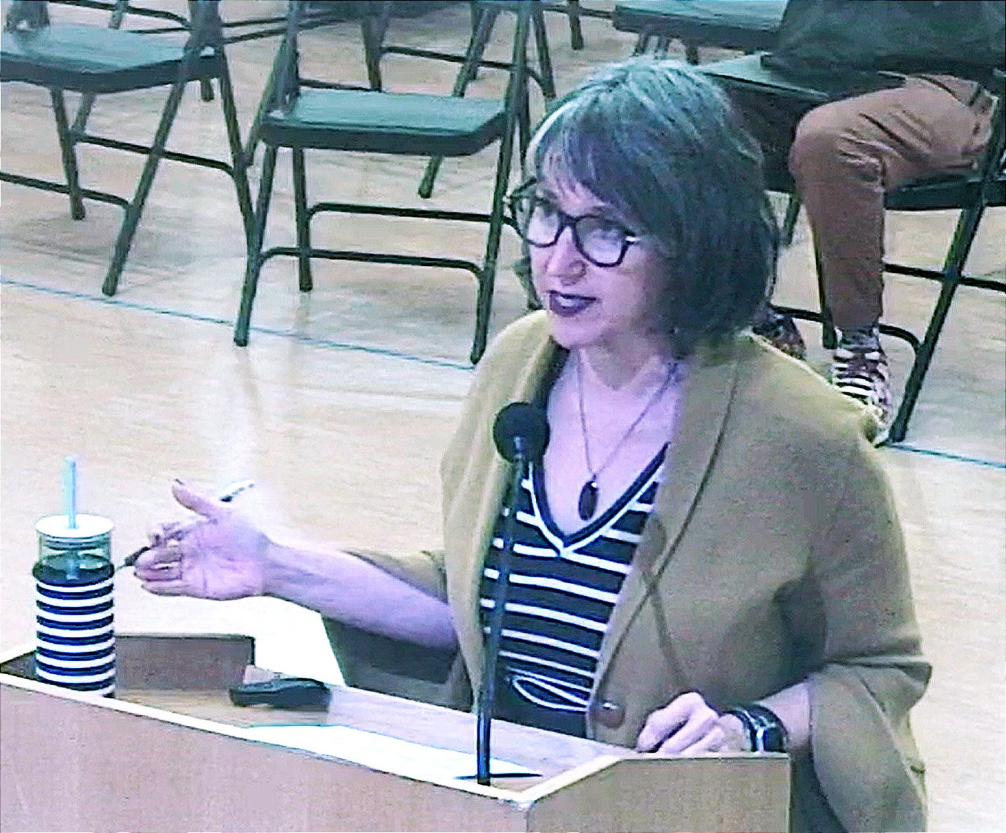 Alameda County Superintendent of Schools Alysse Castro addresses the OUSD board of education on February 12, 2025. (Image source: OUSD)