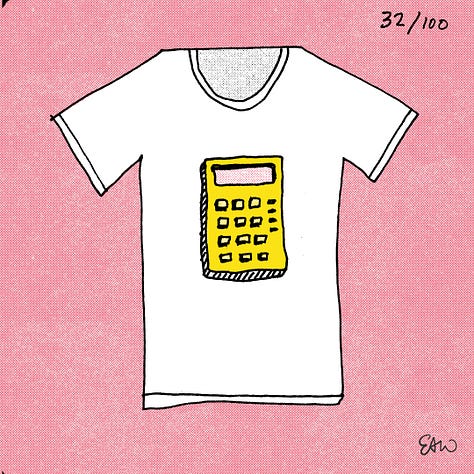 Even more t-shirt thumbnail sketches in a square grid
