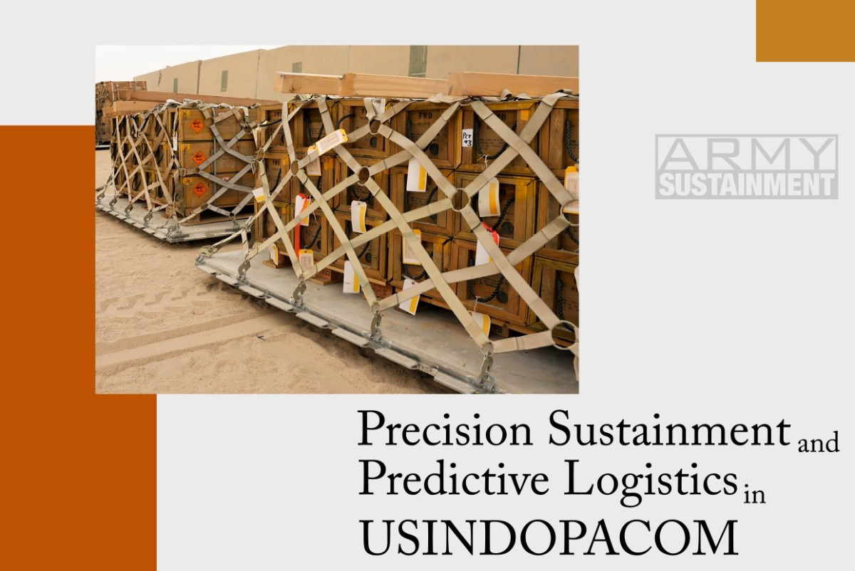 Title Image with the text Precision Sustainment and Predictive Logistics in USINDOPACOM