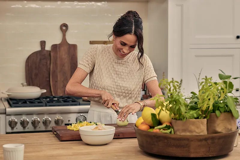 Meghan sussex cooks in her new show with love, meghan