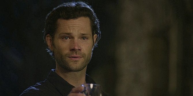 Walker staring at dead wife Jared Padalecki outside window 109. Walker staring at dead wife Jared Padalecki outside window 109.