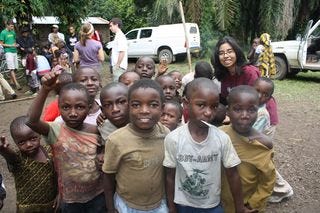 A -ask - group shot of African kids A -ask - group shot of African kids