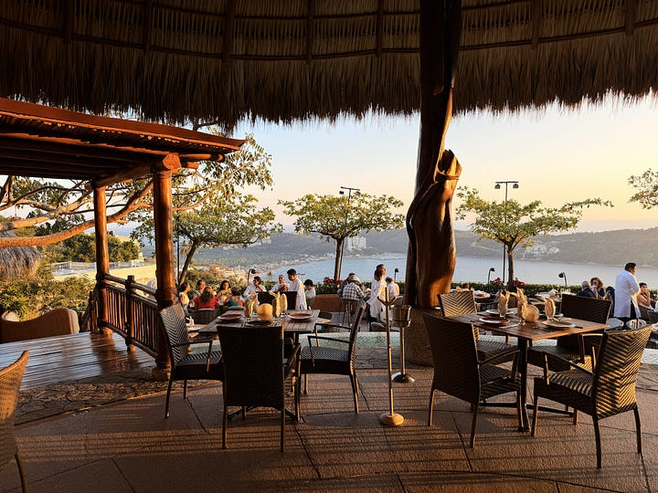 Views of Acapulco Bay from Zibu restaurant
