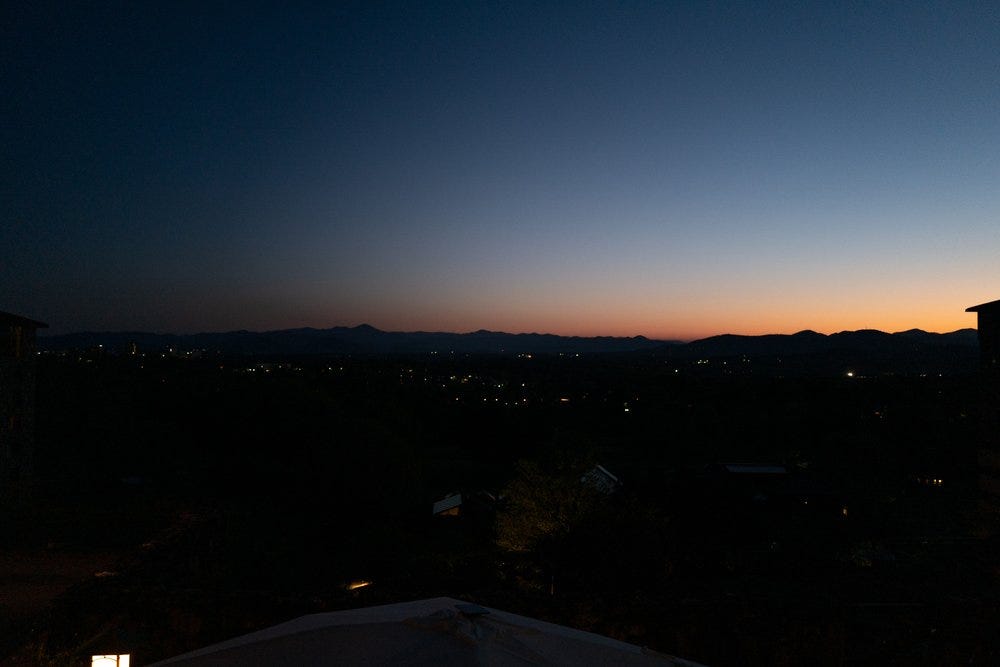 From the Sunset Terrace @ Grove Park Inn From the Sunset Terrace @ Grove Park Inn