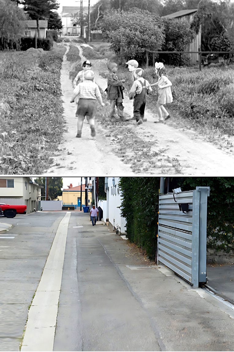 Filming locations then and now Our Gang The Little Rascals movie The Pooch