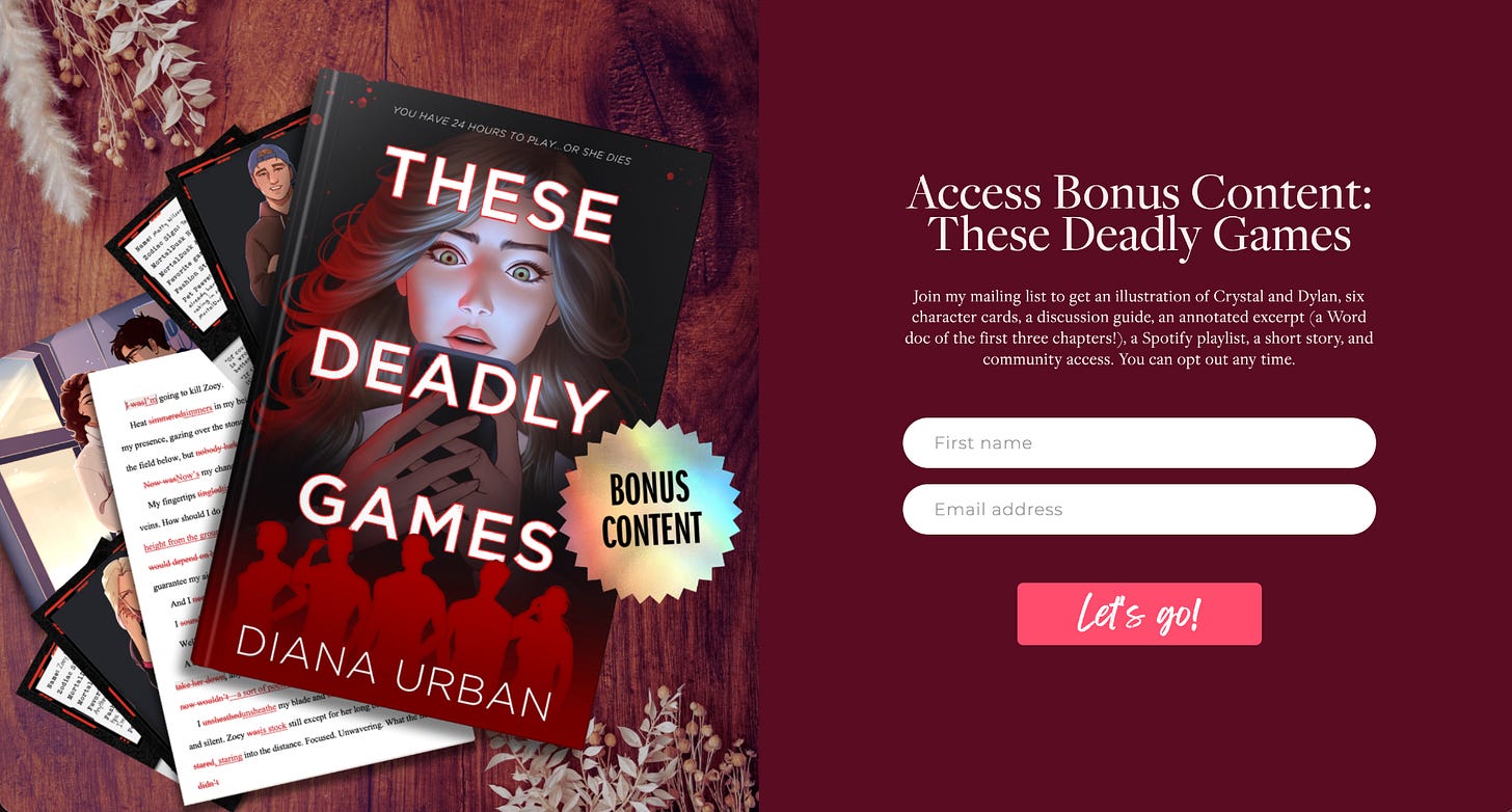 These Deadly Games bonus content These Deadly Games bonus content