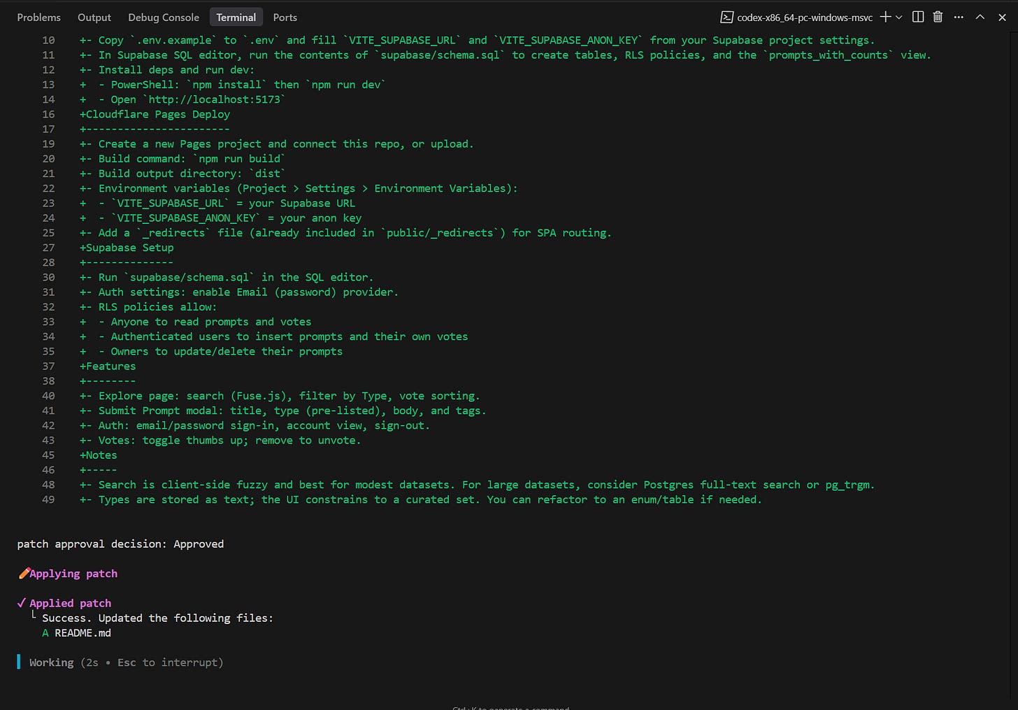 Using Codex CLI to build a web app - by Jake Handy