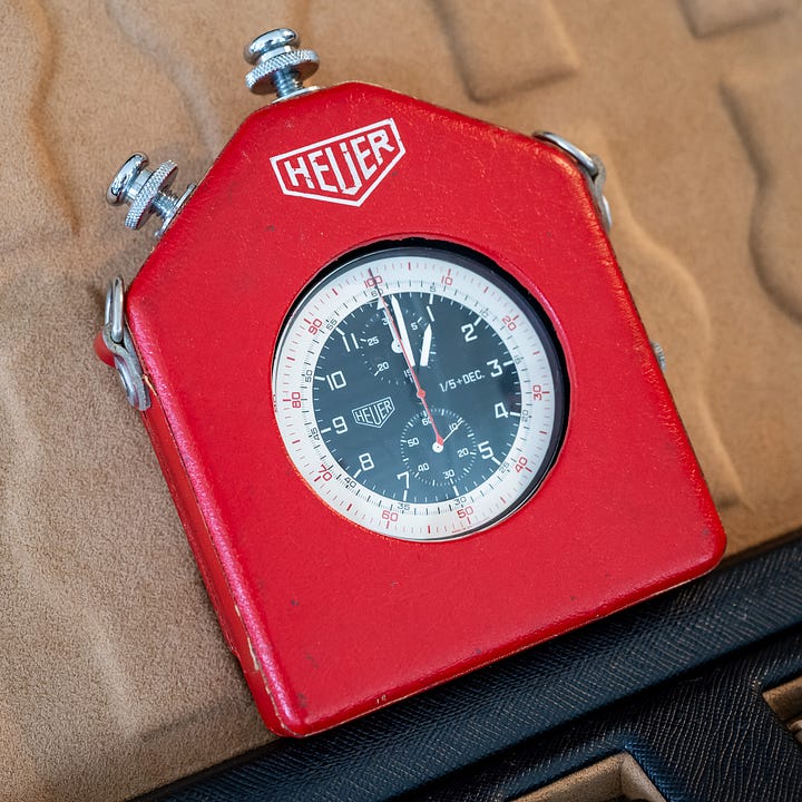 vintage Heuer stopwatch