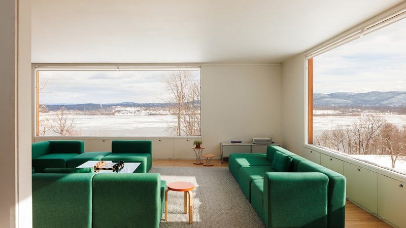 Philip Johnson Wolfhouse living room Philip Johnson Wolfhouse living room