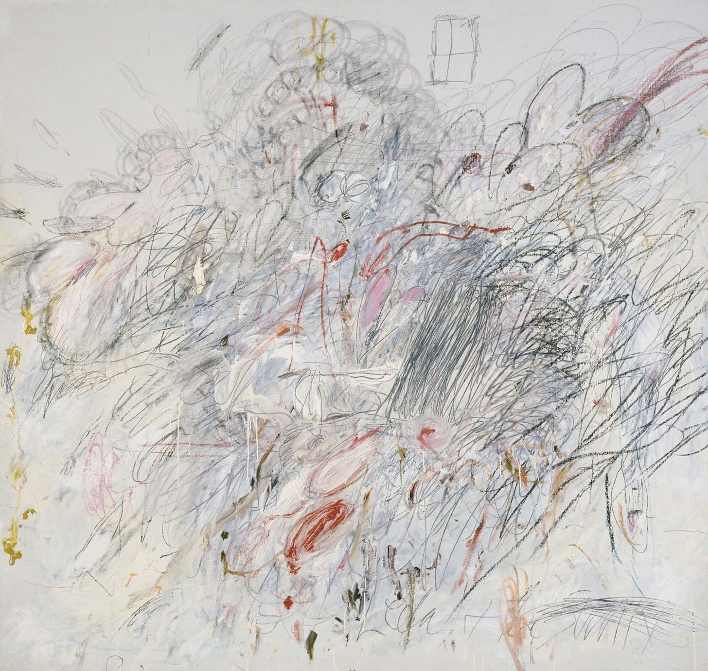 Cy Twombly, Leda and the Swan, 1962. Image courtesy of MoMA.