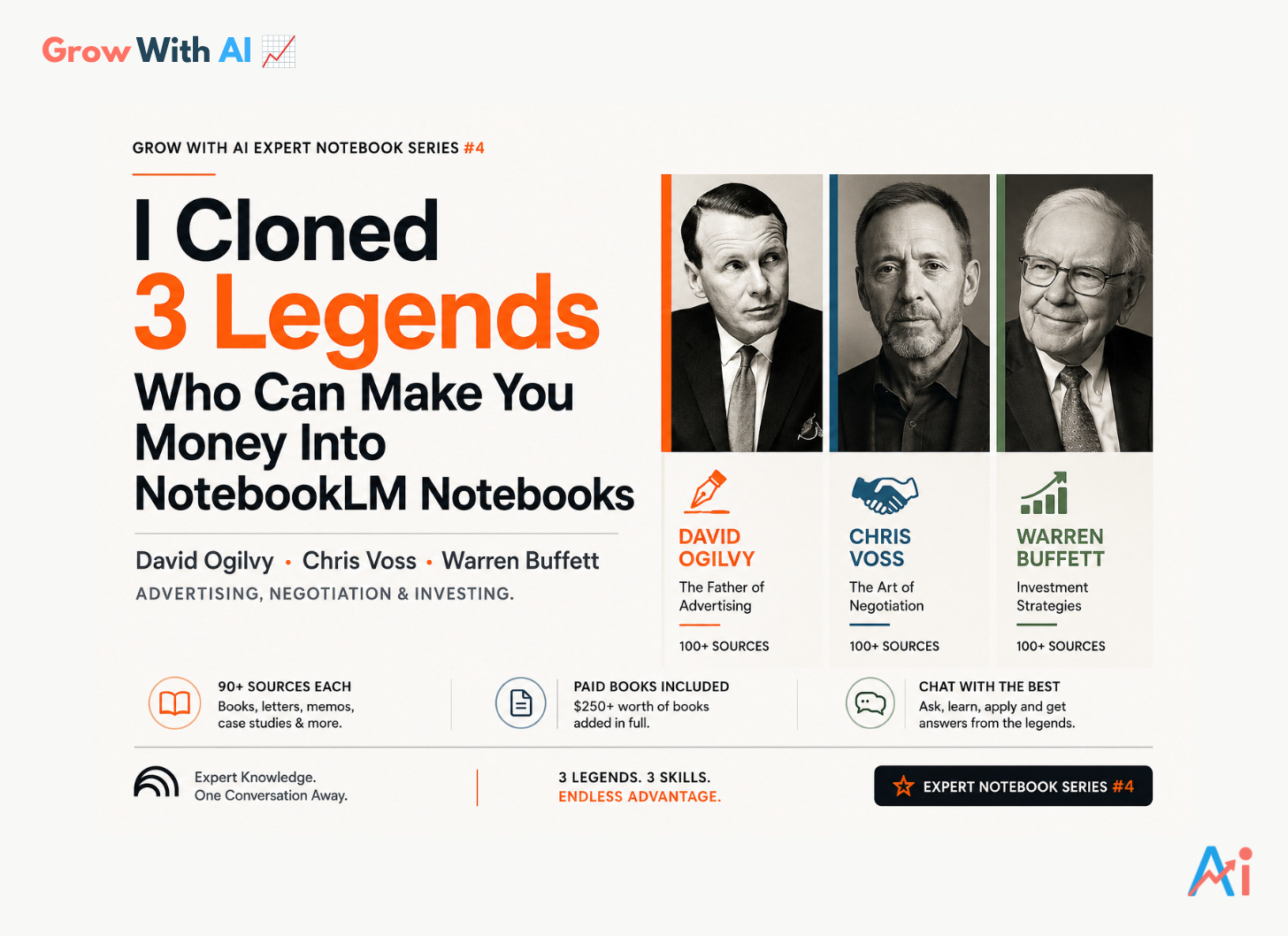 I Cloned 3 Legends Who Can Make You Money Into NotebookLM Notebooks