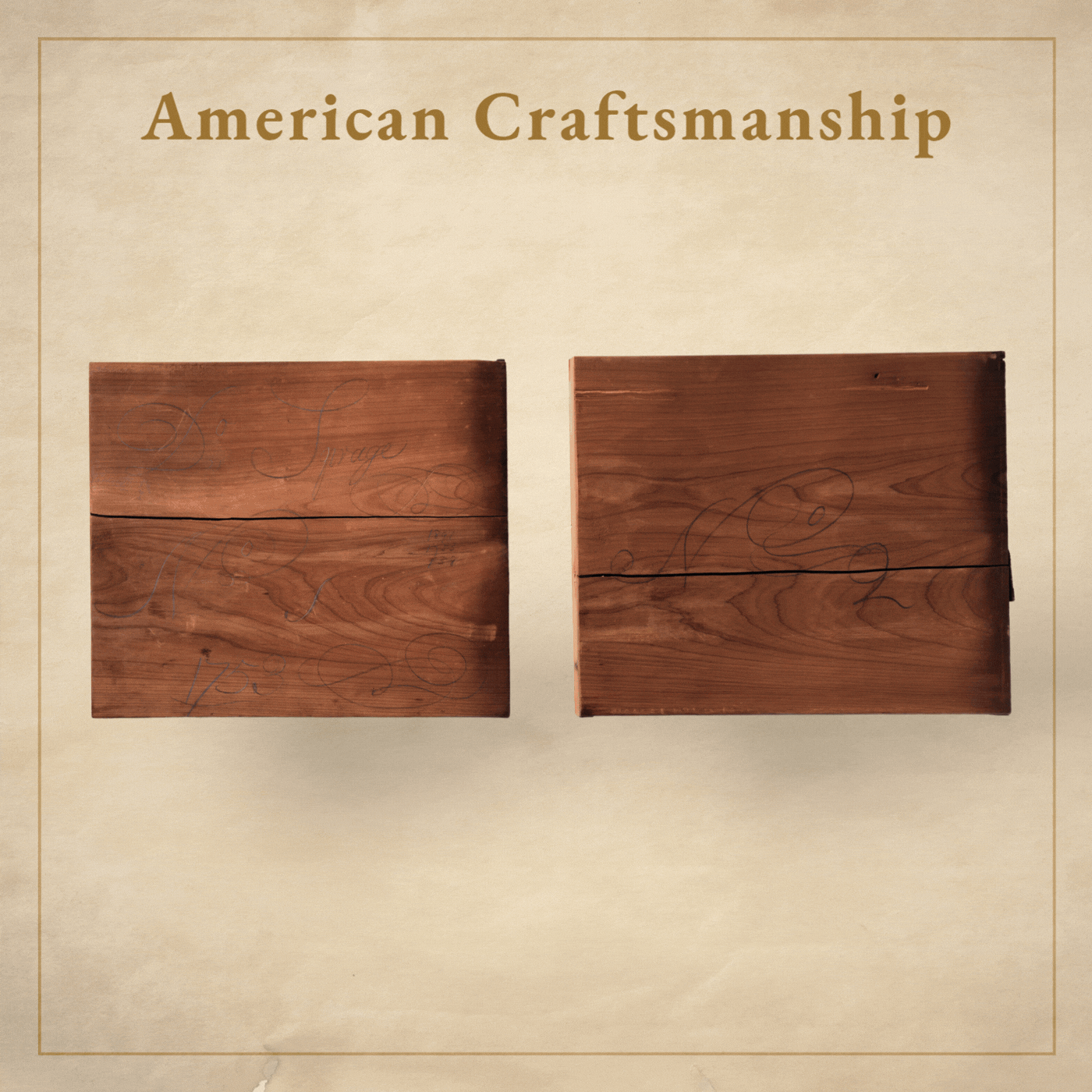A GIF shows multiple images of a Benjamin Frothingham desk and bookcase from 1753.
