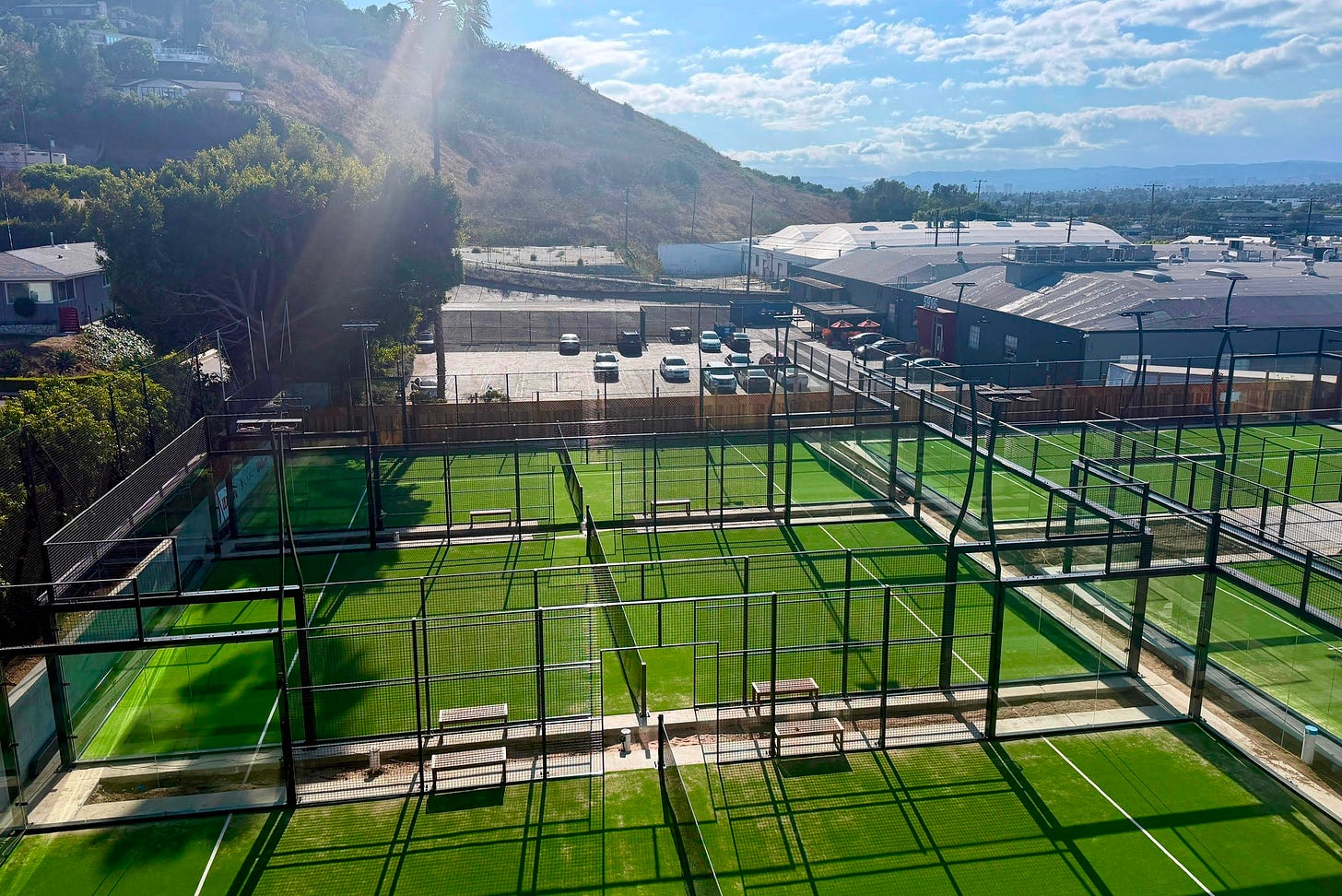 The soon-to-open Los Angeles Padel Club