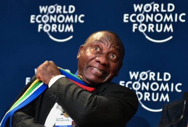 Cyril Ramaphosa at Davos