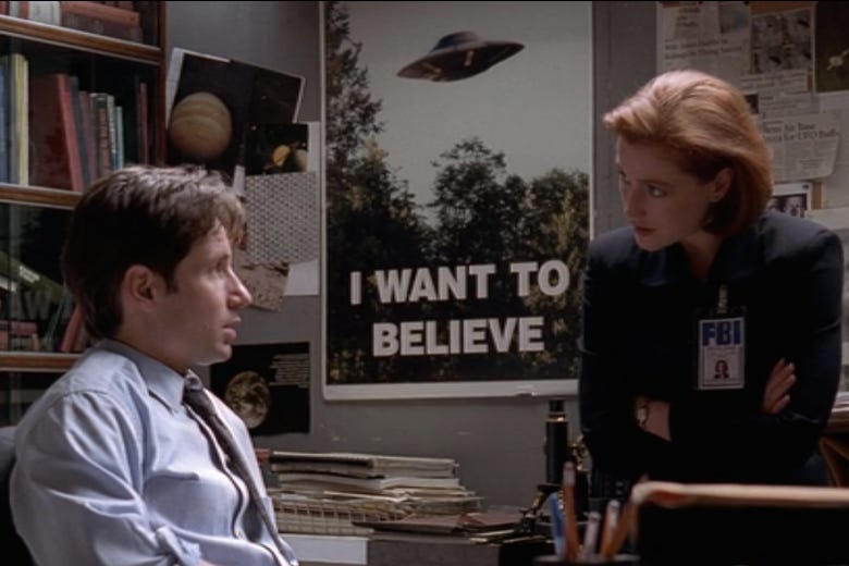 Object of Intrigue: The X-Files' 'I Want to Believe' Poster - Atlas Obscura