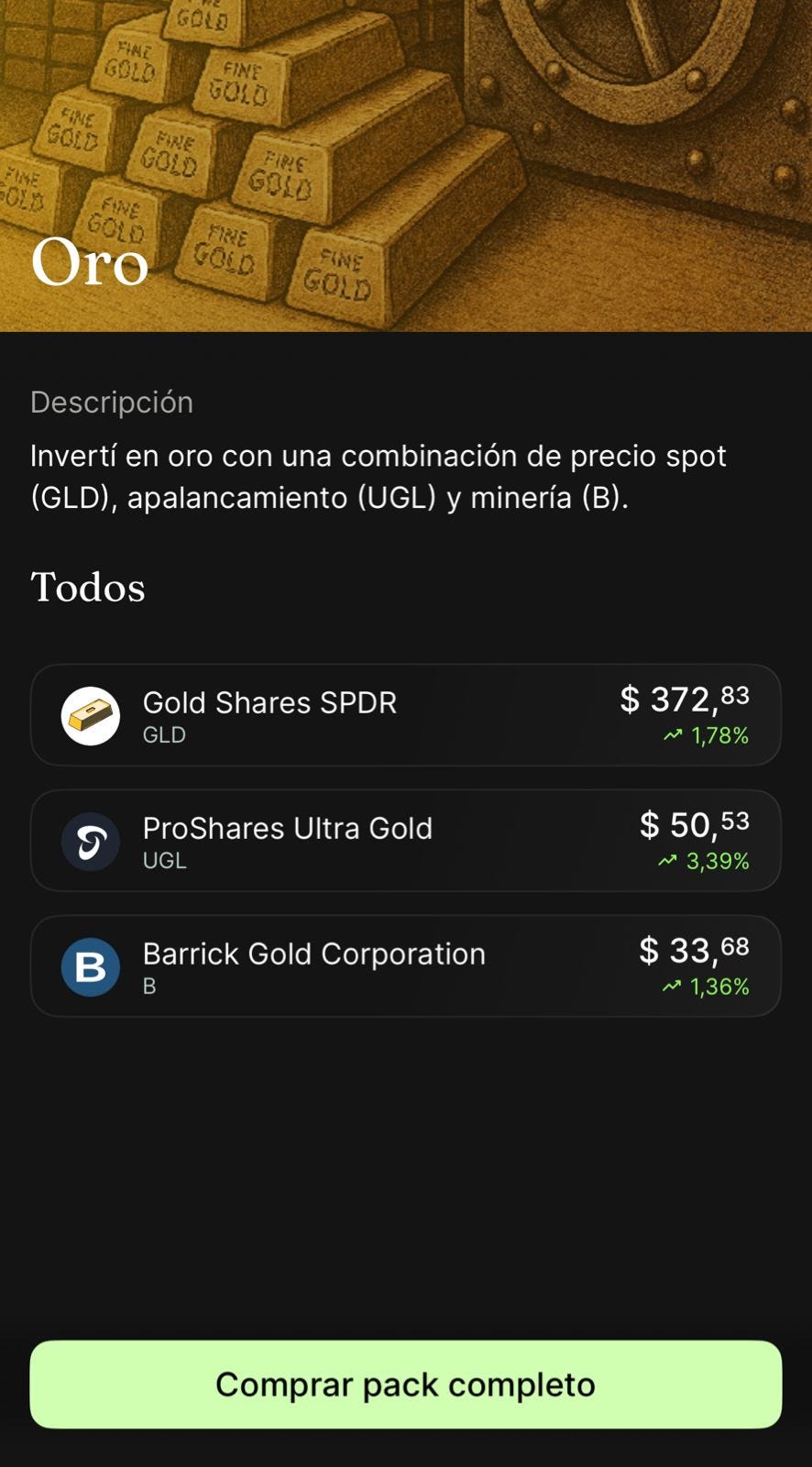 El oro imparable: cómo invertir desde 1 dólar
