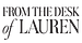 From the Desk of Lauren