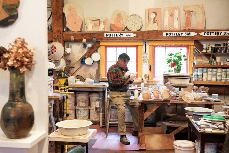 Valley News - Art Notes: Bradford, Vt., Potter Makes Use of the Oldest Medium Valley News - Art Notes: Bradford, Vt., Potter Makes Use of the Oldest Medium