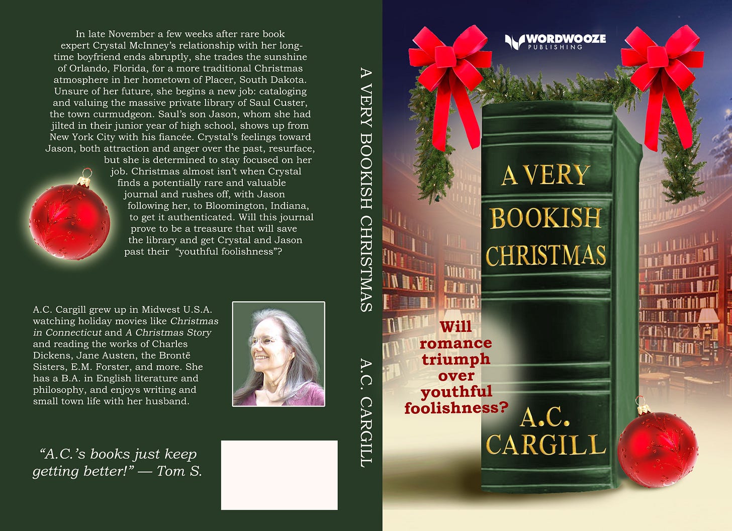 A Very Bookish Christmas by A.C. Cargill (c) 2025, all rights reserved