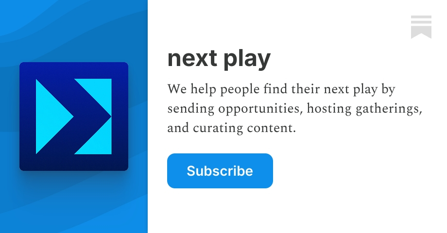 next play | Ben Lang | Substack