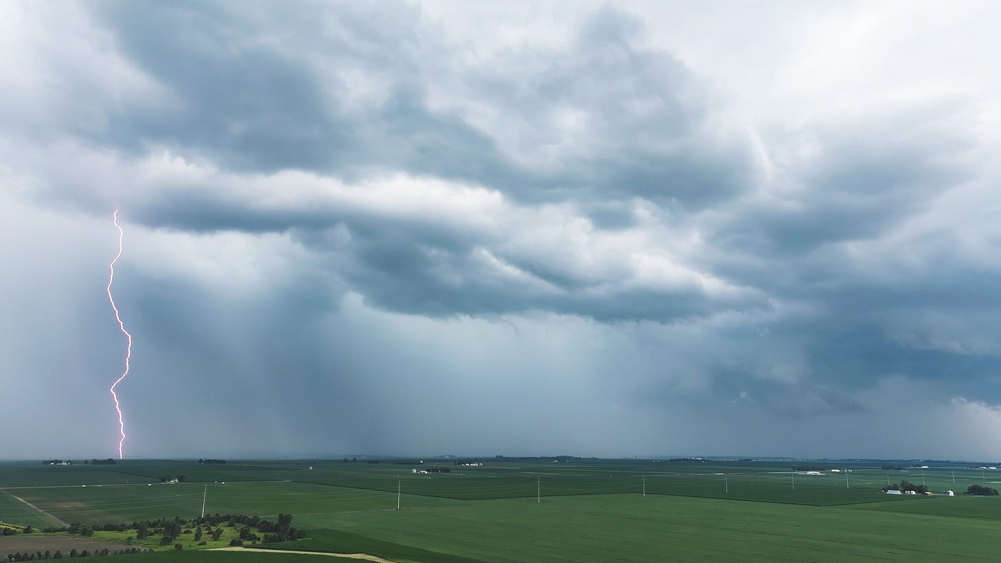 May be an image of tornado and lightning