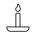 Candle outline