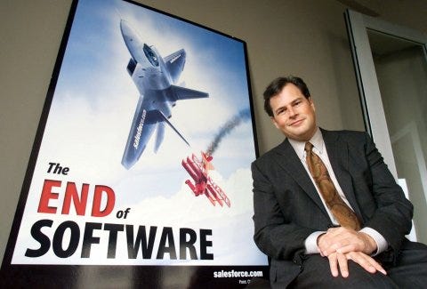 Marc Benioff's Grand Vision on The End of Software; The Rise of Salesforce  | The Software Report