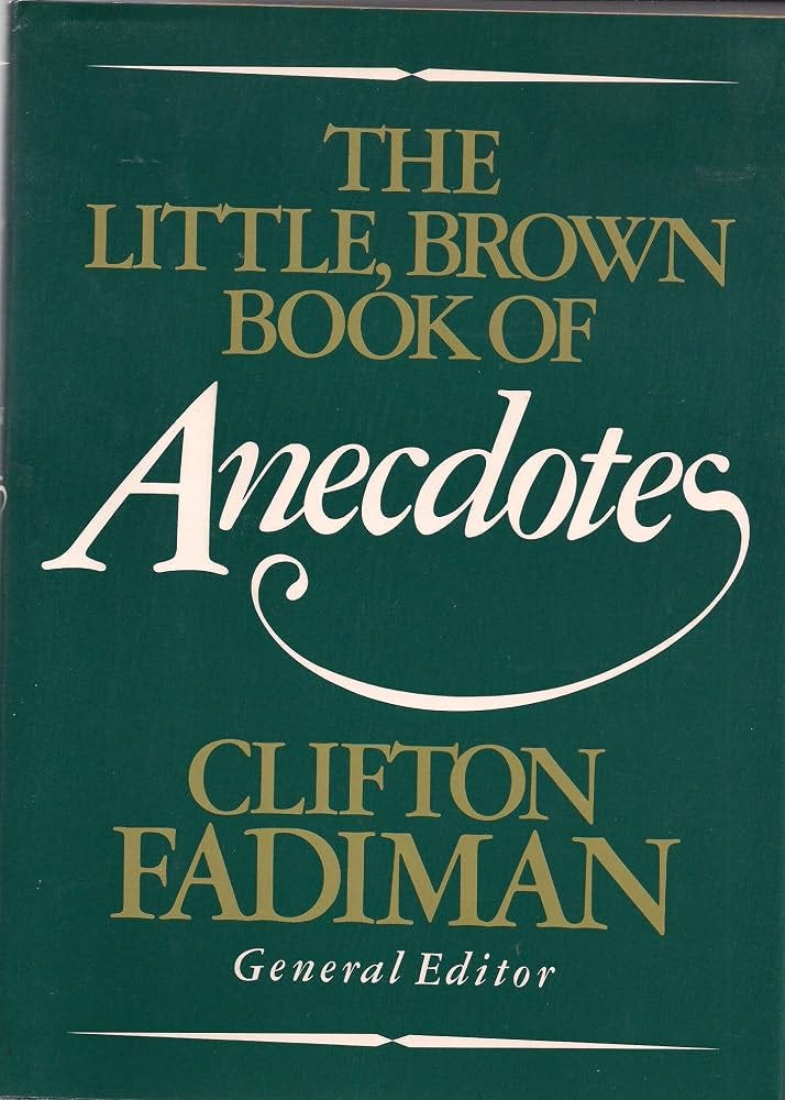 The Little, Brown Book of Anecdotes : Fadiman, Clifton: Amazon.nl: Boeken