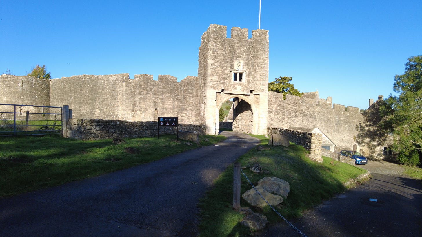 Farleigh Hungerford Castle in glorious October sunshine. 