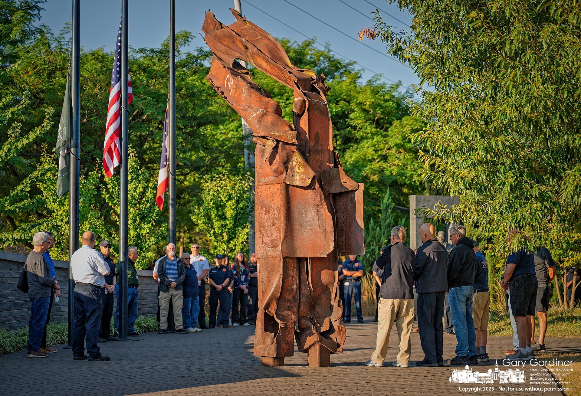 9/11 Remembrance At First Responders Park. Red Bank Pizza