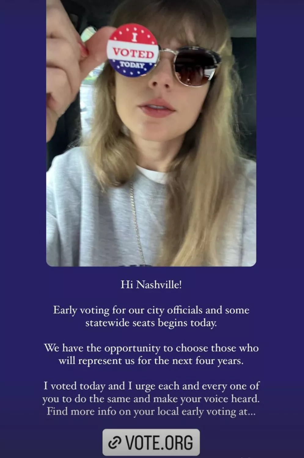 Taylor Swift Votes