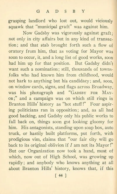 BOOKTRYST: The Great Gadsby: A Rare Book Written The Hard Way, No "E"s BOOKTRYST: The Great Gadsby: A Rare Book Written The Hard Way, No "E"s
