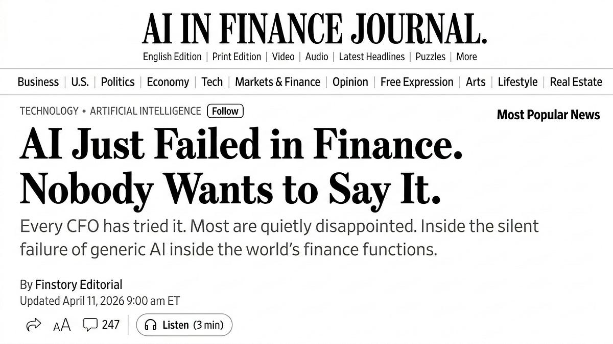 AI just failed in finance - AI In Finance