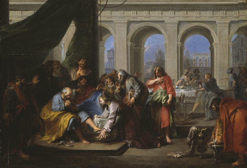 Nicolas Bertin, 1730 - Christ Washing the Feet of His Disciples - fine –  Artprinta
