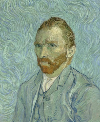 "Self-Portrait" (1889) by Vincent van Gogh "Self-Portrait" (1889) by Vincent van Gogh