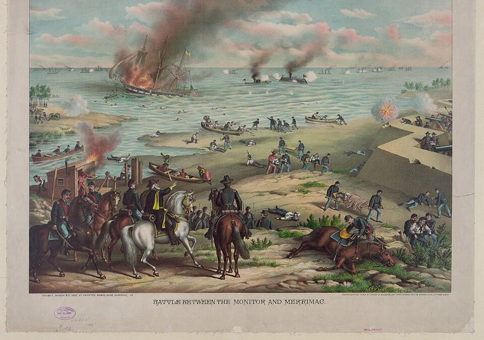 The First Ironclad Battle: Eyewitness Accounts of the USS Monitor vs. CSS Merrimac in the Civil War &ndash; Heroes, Innovation, and Naval Revolution