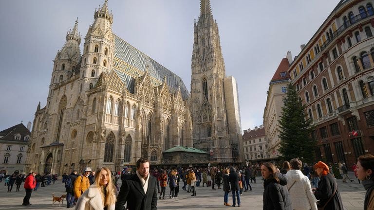 Image:St Stephen's Cathedral in central Vienna. Pic: AP Image:St Stephen's Cathedral in central Vienna. Pic: AP