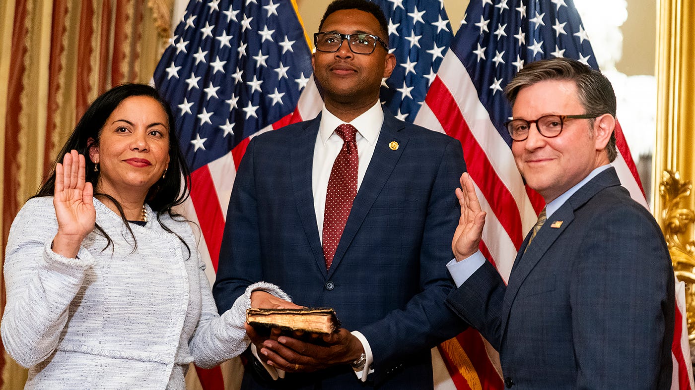 Rep. Analilia Mejia sworn in, replacing Mikie Sherrill in House