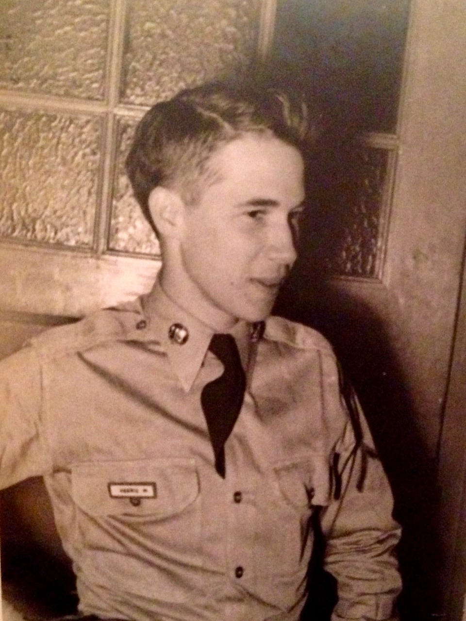 Mack Harris as an Army acting corporal, 1951, Worms, West Germany