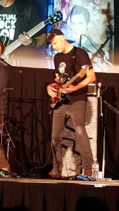 Creation's Chris Schmelke on bass Creation's Chris Schmelke on bass